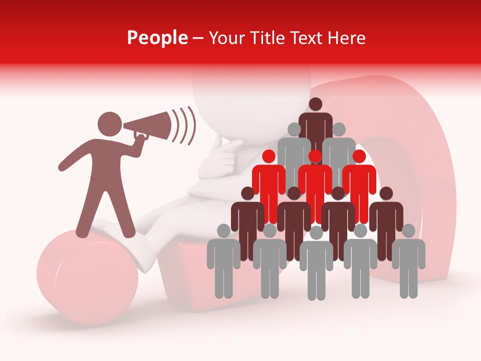 Guy Red Idea PowerPoint Template