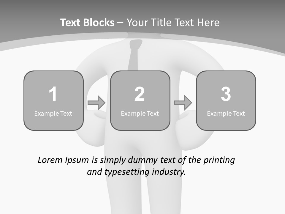 Render Businessman Success PowerPoint Template