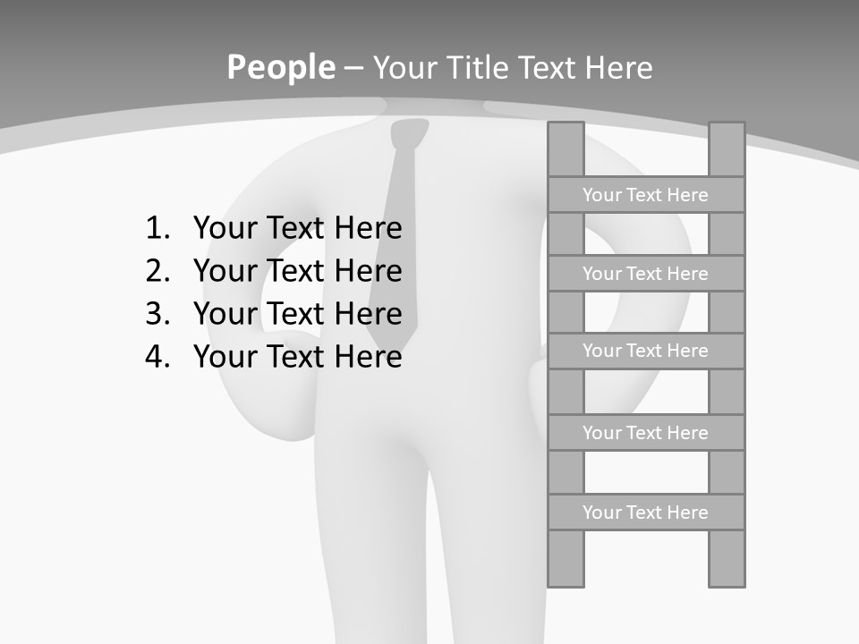 Render Businessman Success PowerPoint Template