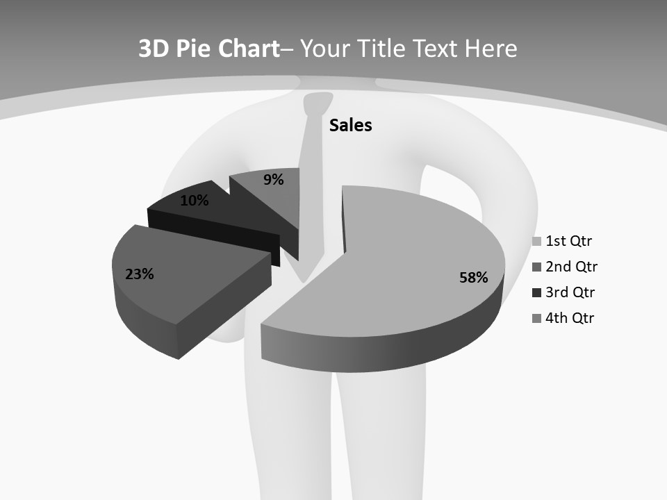 Render Businessman Success PowerPoint Template