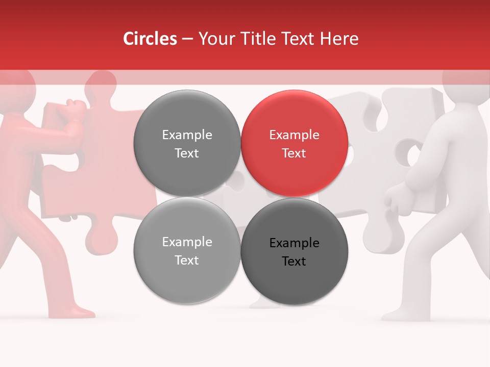 Group Puzzle Ladder PowerPoint Template