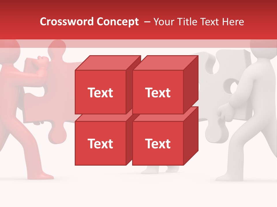 Group Puzzle Ladder PowerPoint Template