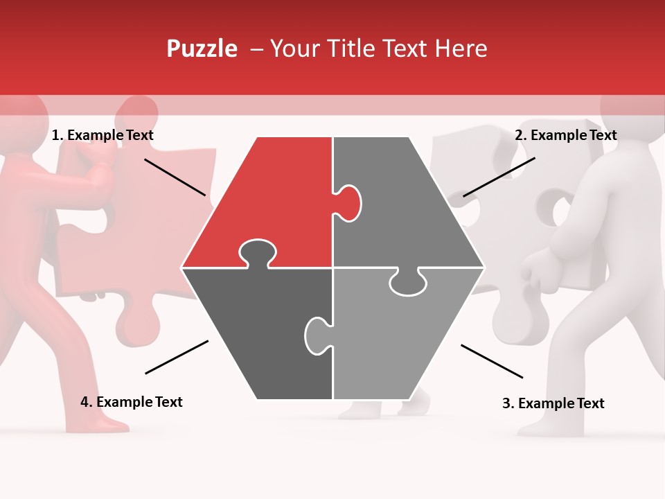 Group Puzzle Ladder PowerPoint Template