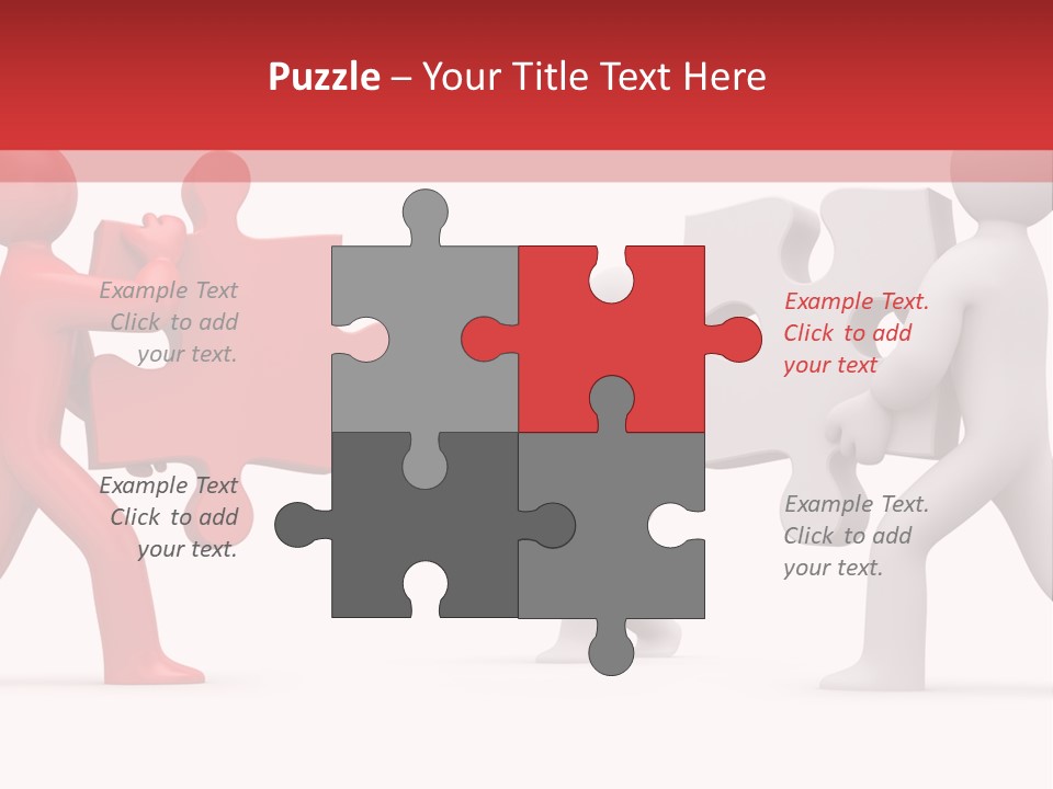 Group Puzzle Ladder PowerPoint Template