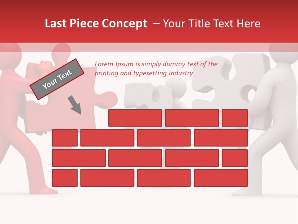 Group Puzzle Ladder PowerPoint Template