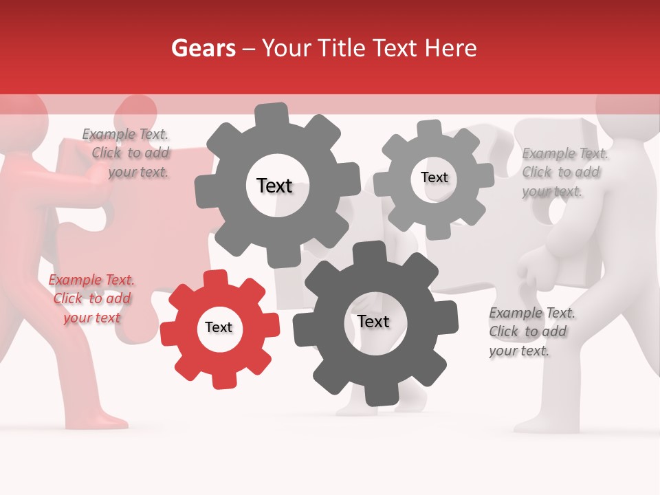 Group Puzzle Ladder PowerPoint Template