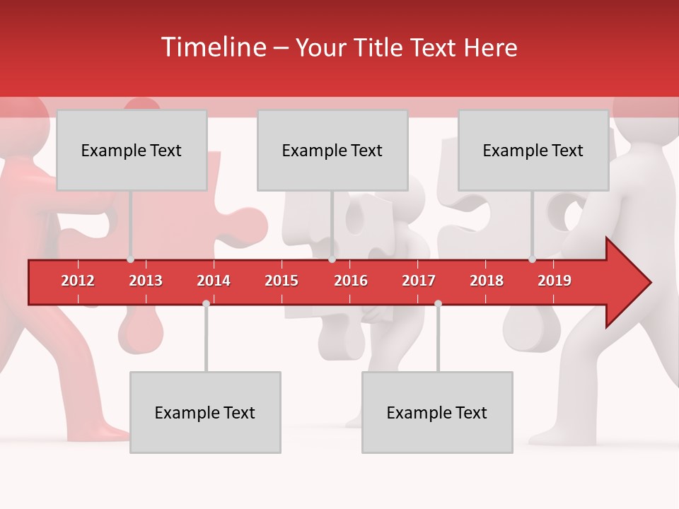 Group Puzzle Ladder PowerPoint Template