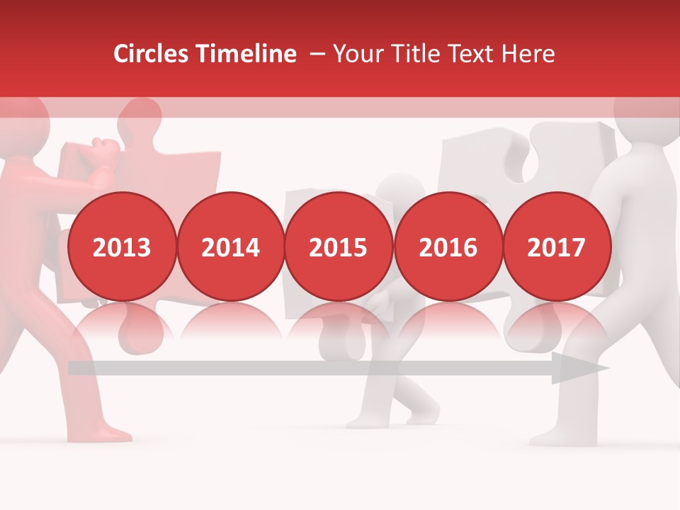 Group Puzzle Ladder PowerPoint Template