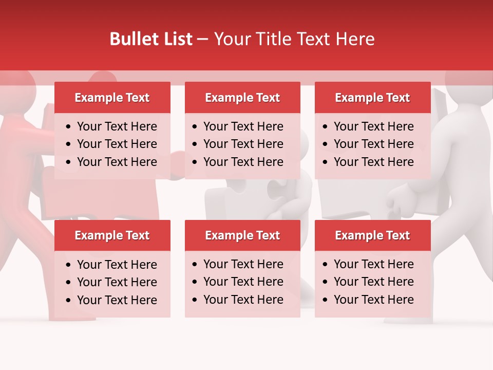 Group Puzzle Ladder PowerPoint Template