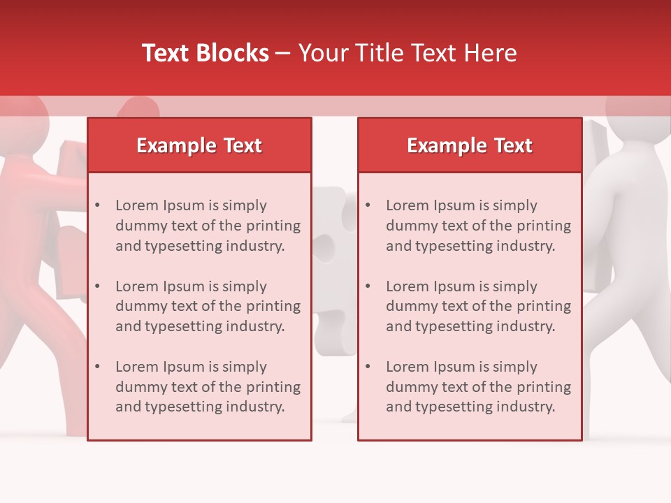 Group Puzzle Ladder PowerPoint Template