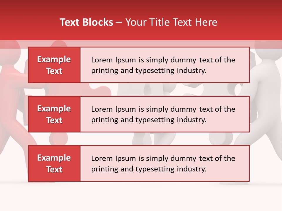 Group Puzzle Ladder PowerPoint Template