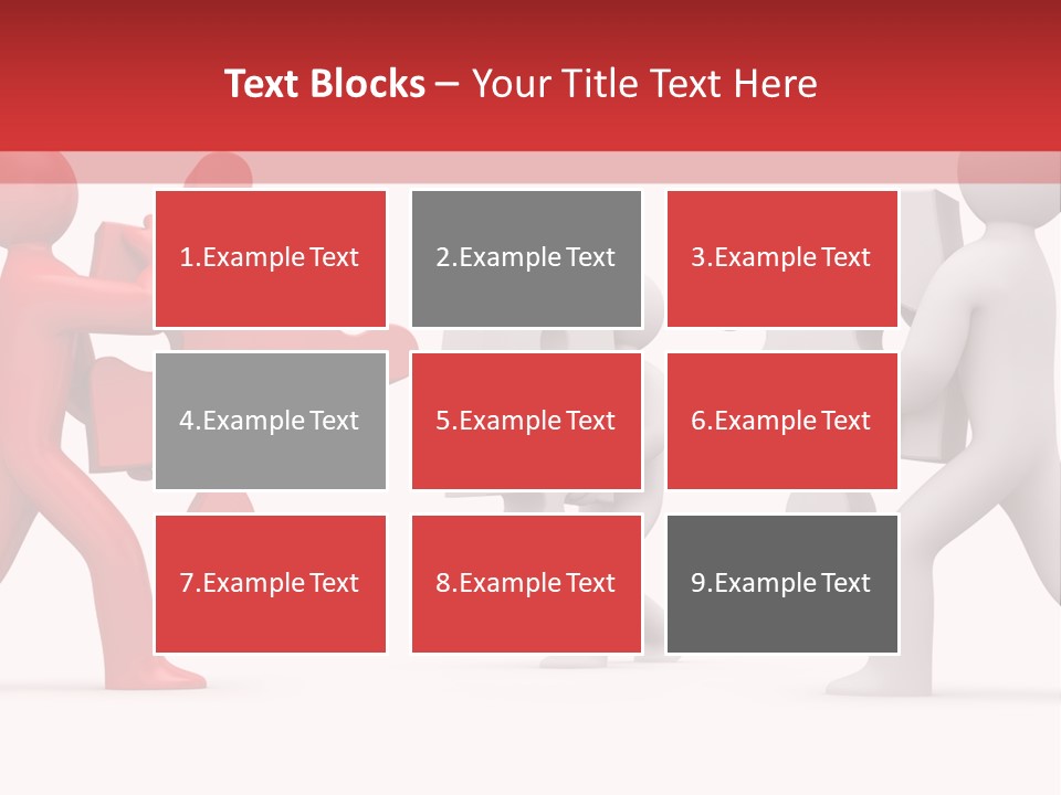 Group Puzzle Ladder PowerPoint Template