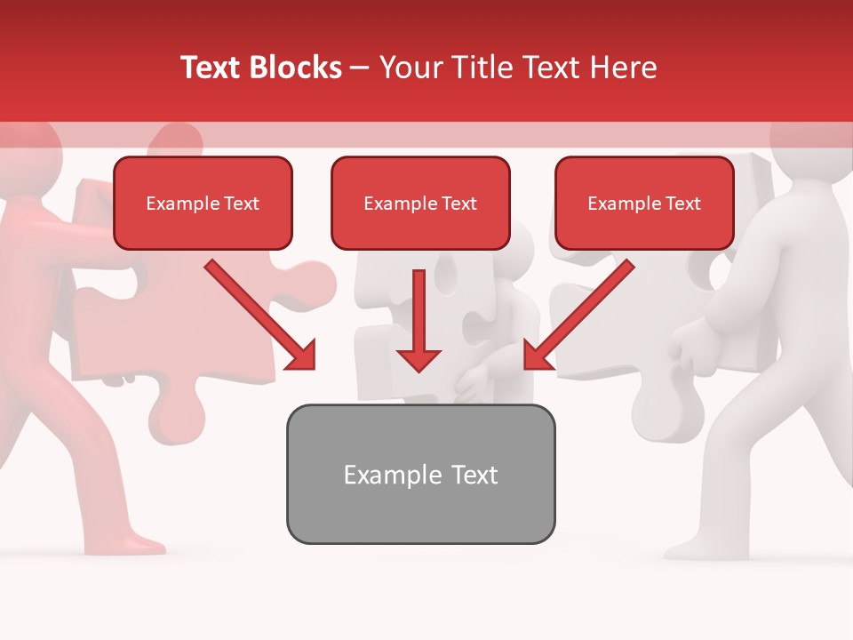 Group Puzzle Ladder PowerPoint Template