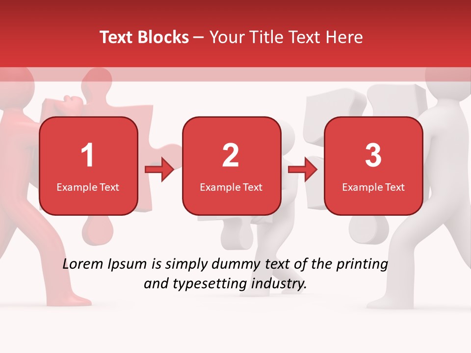 Group Puzzle Ladder PowerPoint Template
