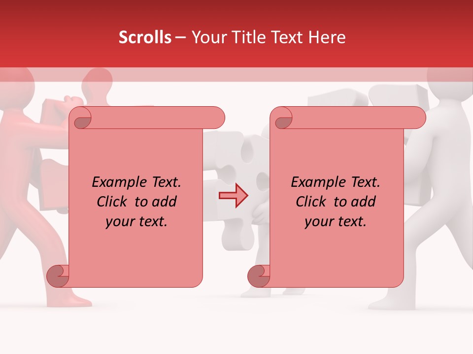 Group Puzzle Ladder PowerPoint Template