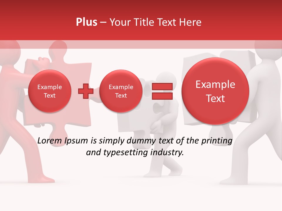 Group Puzzle Ladder PowerPoint Template