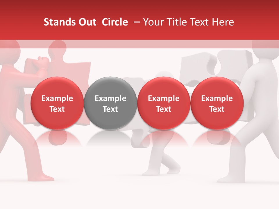 Group Puzzle Ladder PowerPoint Template