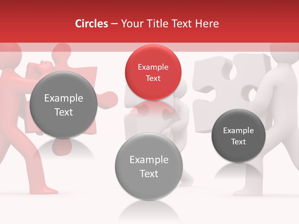 Group Puzzle Ladder PowerPoint Template