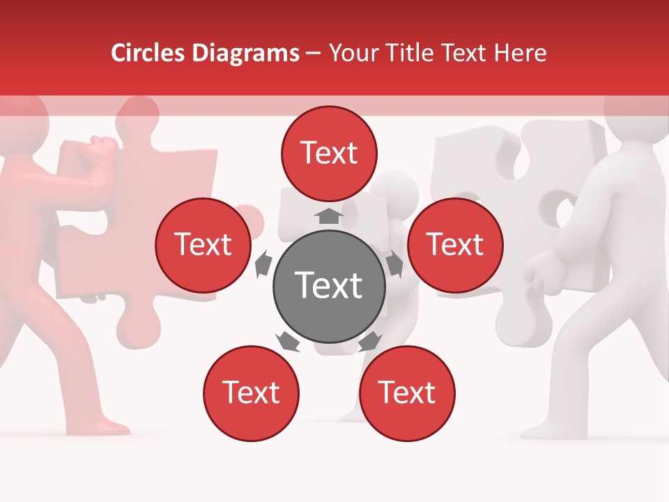 Group Puzzle Ladder PowerPoint Template