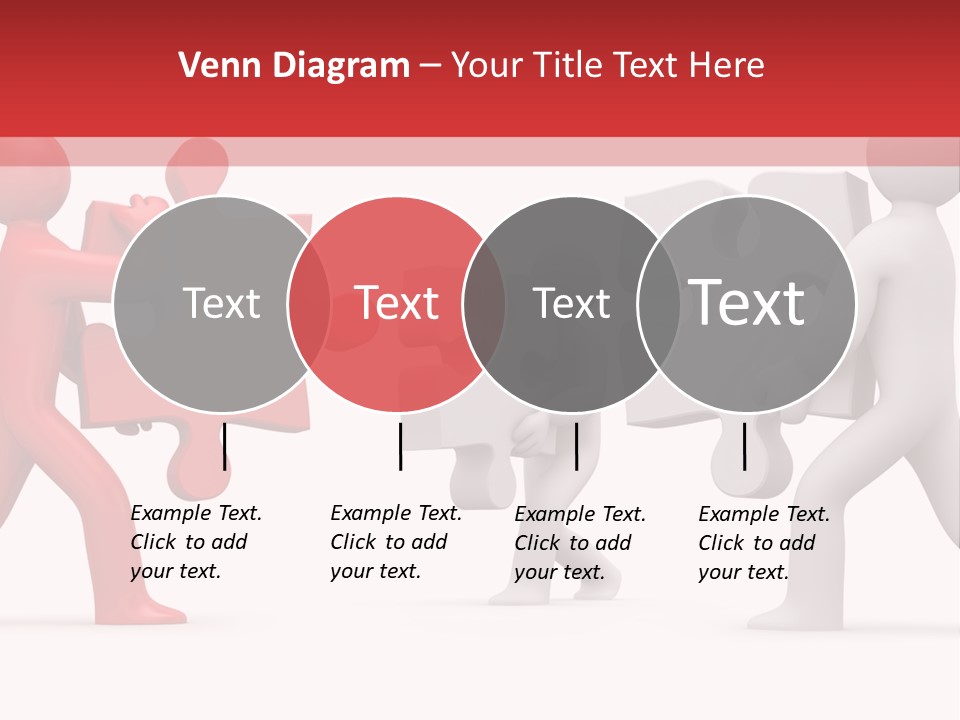 Group Puzzle Ladder PowerPoint Template