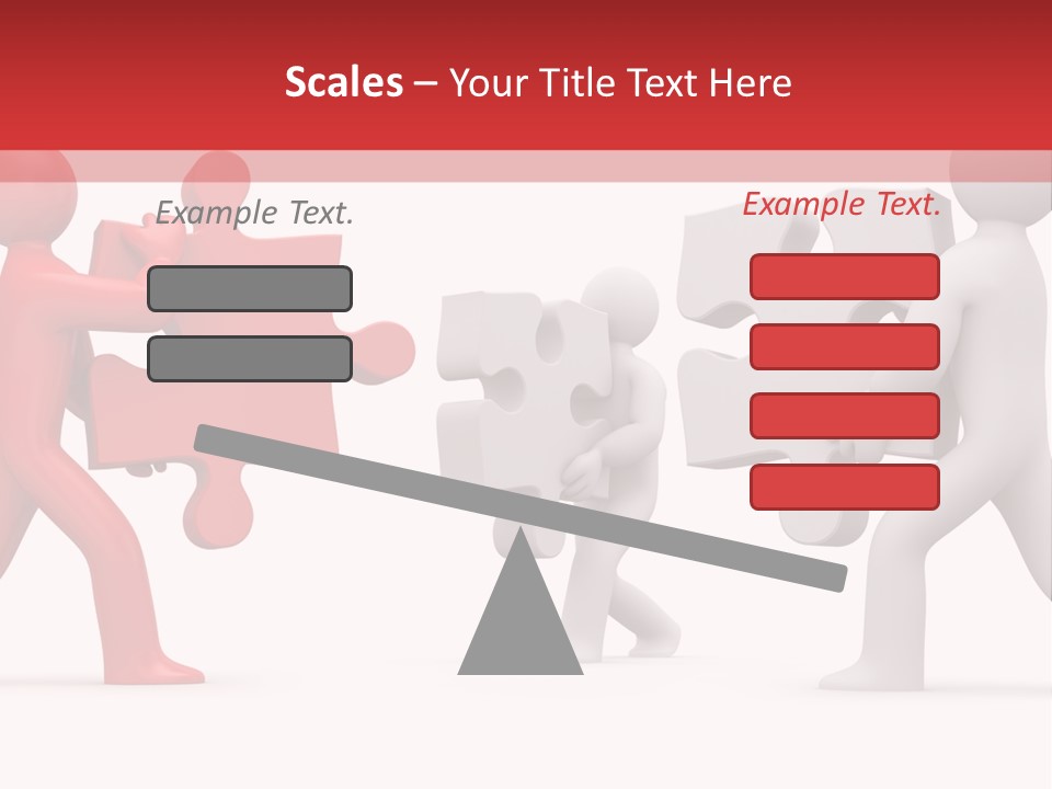 Group Puzzle Ladder PowerPoint Template