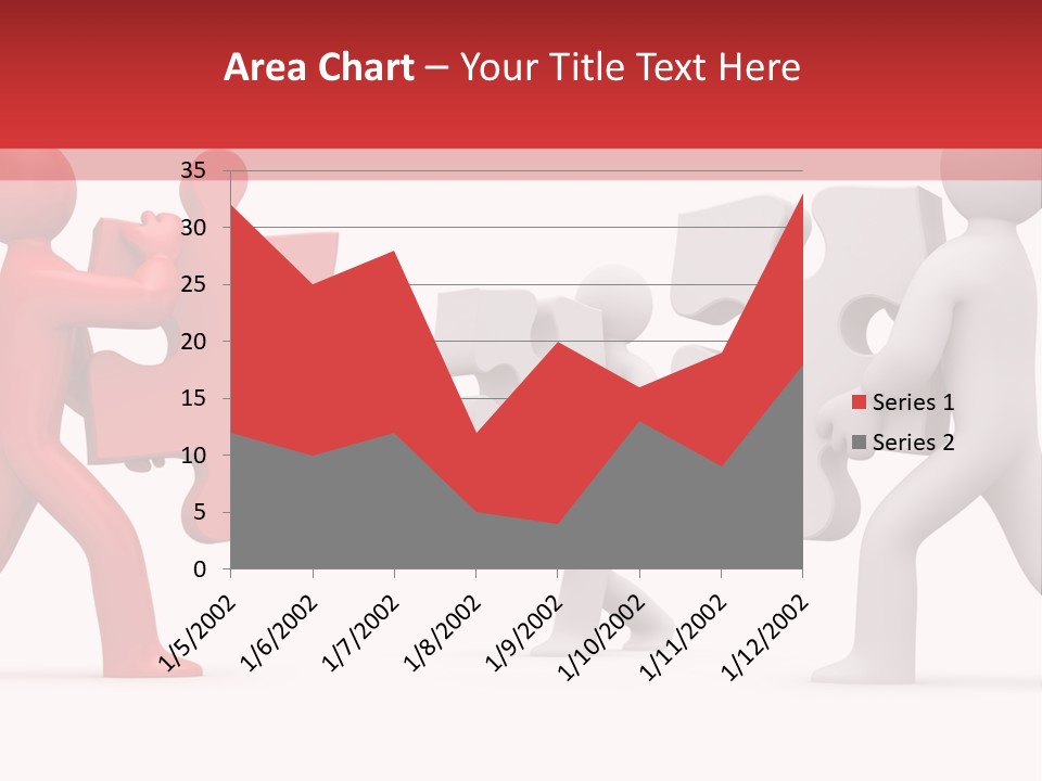 Group Puzzle Ladder PowerPoint Template