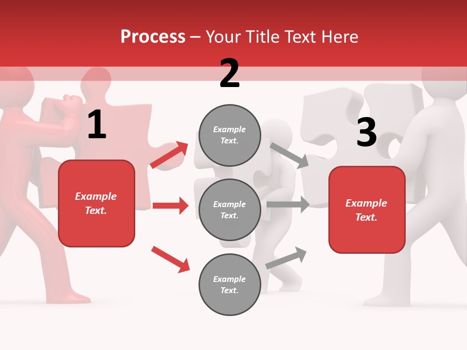 Group Puzzle Ladder PowerPoint Template