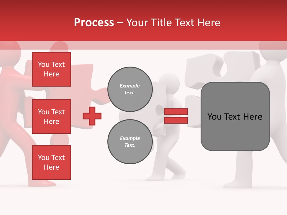 Group Puzzle Ladder PowerPoint Template