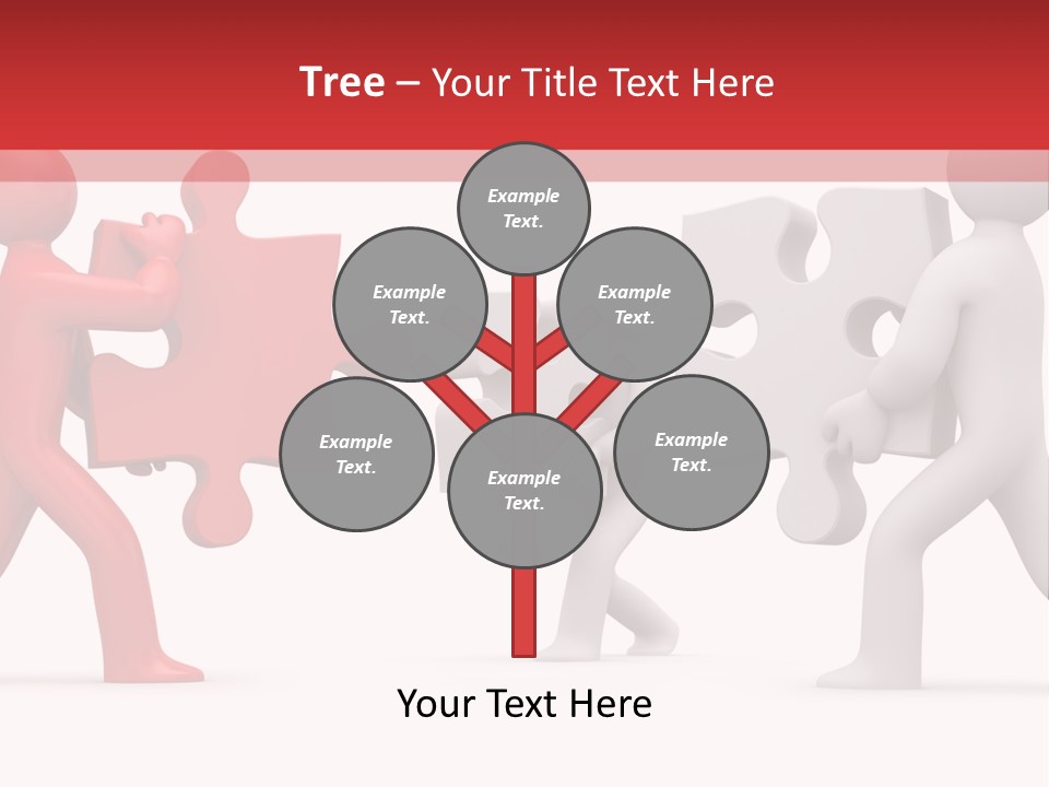 Group Puzzle Ladder PowerPoint Template