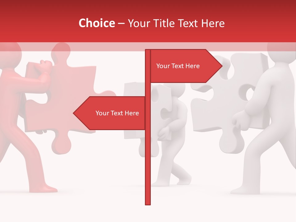 Group Puzzle Ladder PowerPoint Template