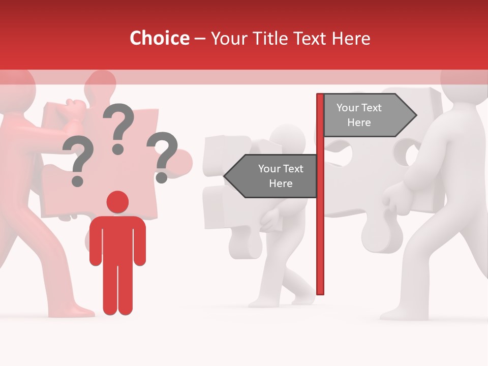 Group Puzzle Ladder PowerPoint Template