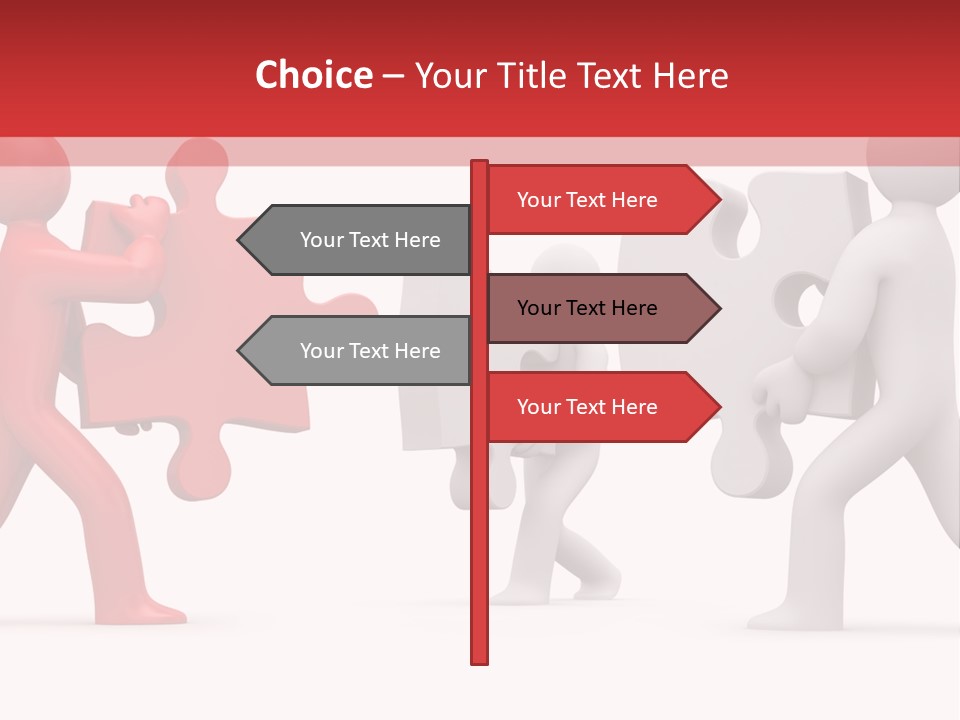 Group Puzzle Ladder PowerPoint Template