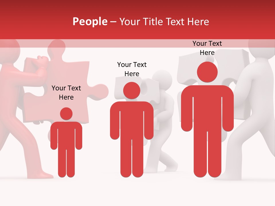 Group Puzzle Ladder PowerPoint Template