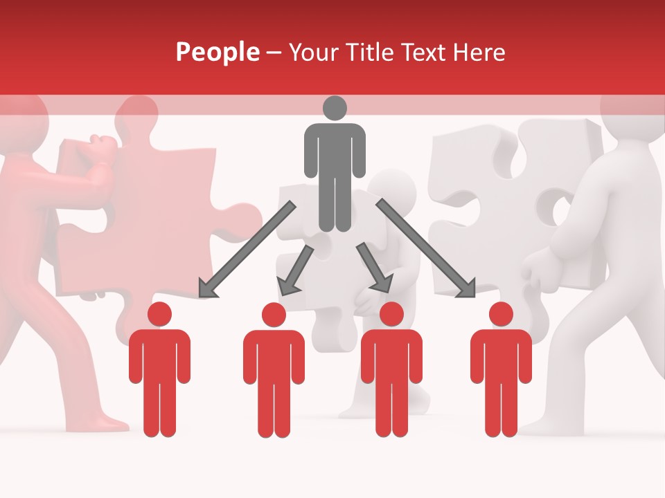 Group Puzzle Ladder PowerPoint Template
