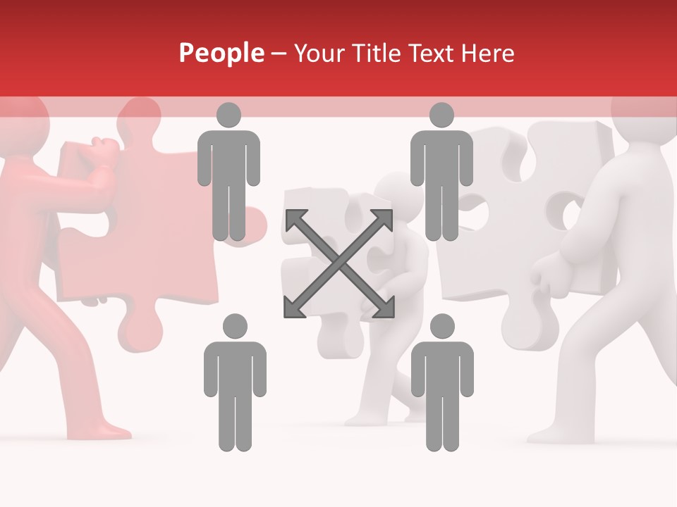 Group Puzzle Ladder PowerPoint Template