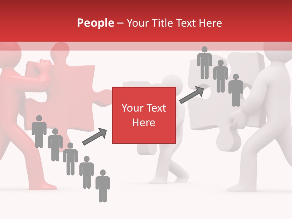 Group Puzzle Ladder PowerPoint Template
