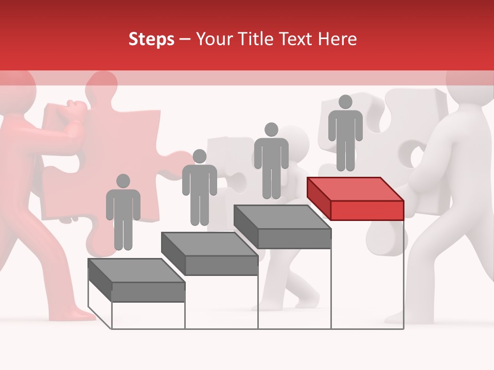 Group Puzzle Ladder PowerPoint Template