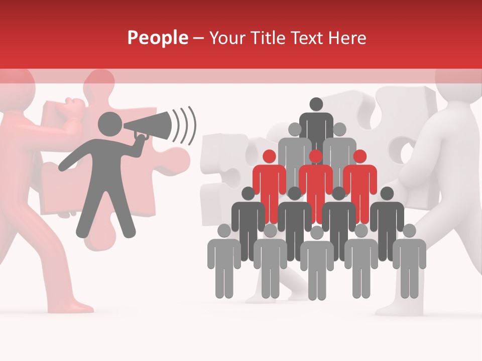 Group Puzzle Ladder PowerPoint Template