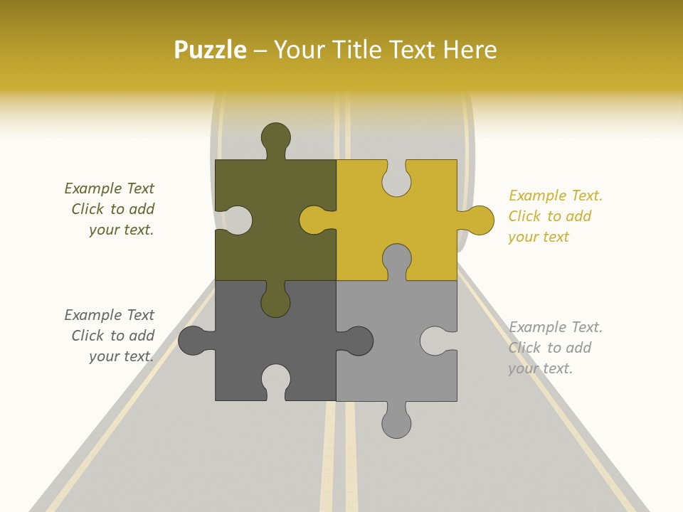 Horizon Construction Isolated PowerPoint Template