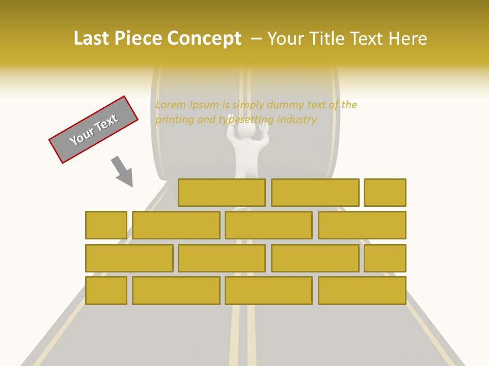 Horizon Construction Isolated PowerPoint Template
