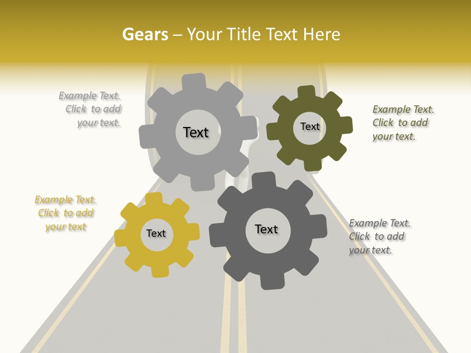 Horizon Construction Isolated PowerPoint Template