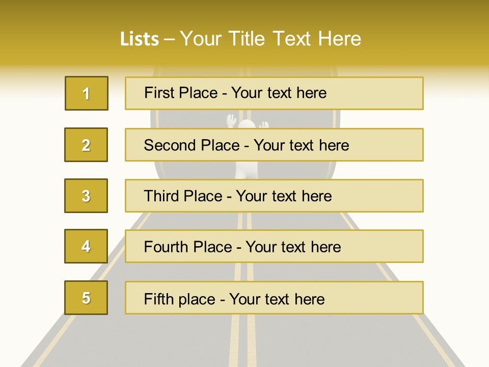 Horizon Construction Isolated PowerPoint Template