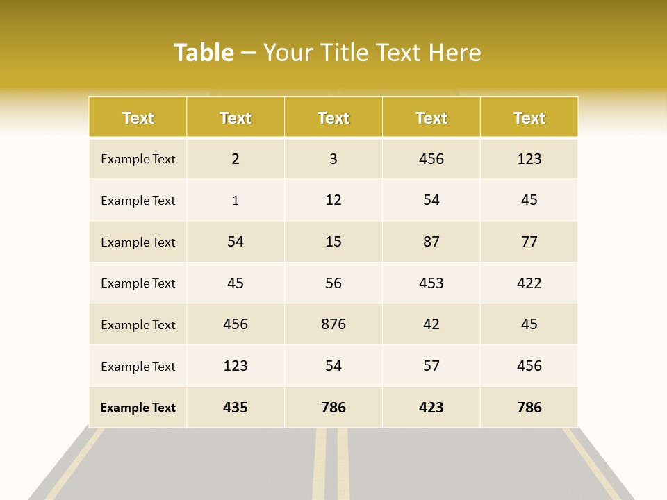 Horizon Construction Isolated PowerPoint Template
