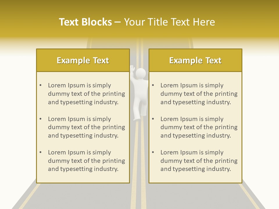 Horizon Construction Isolated PowerPoint Template