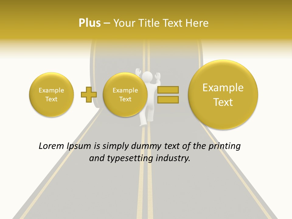 Horizon Construction Isolated PowerPoint Template