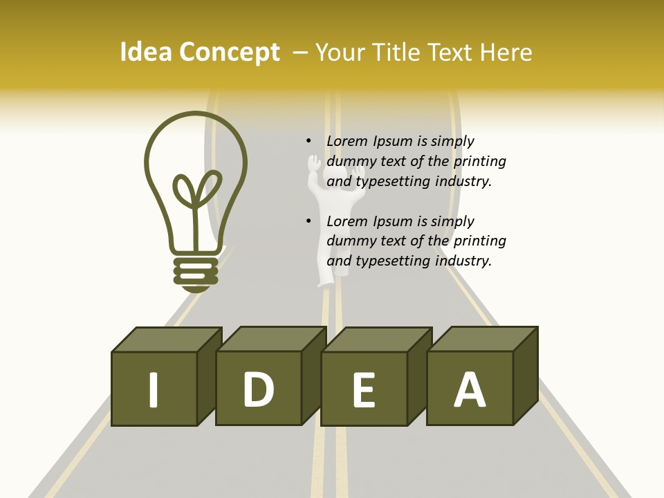 Horizon Construction Isolated PowerPoint Template