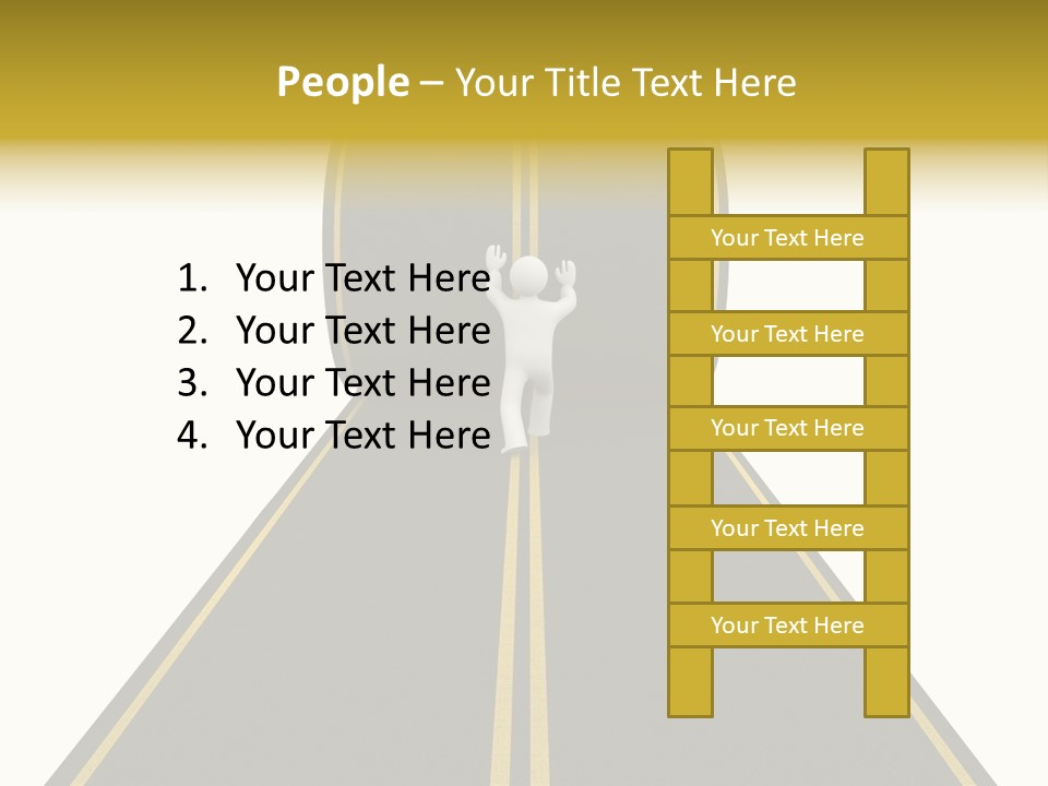 Horizon Construction Isolated PowerPoint Template