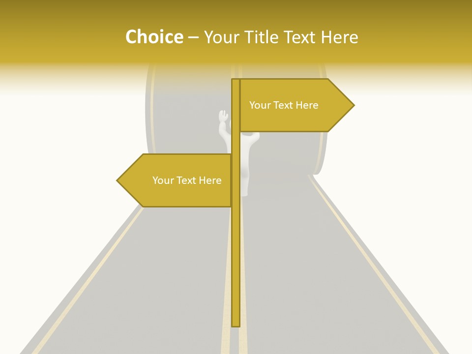 Horizon Construction Isolated PowerPoint Template
