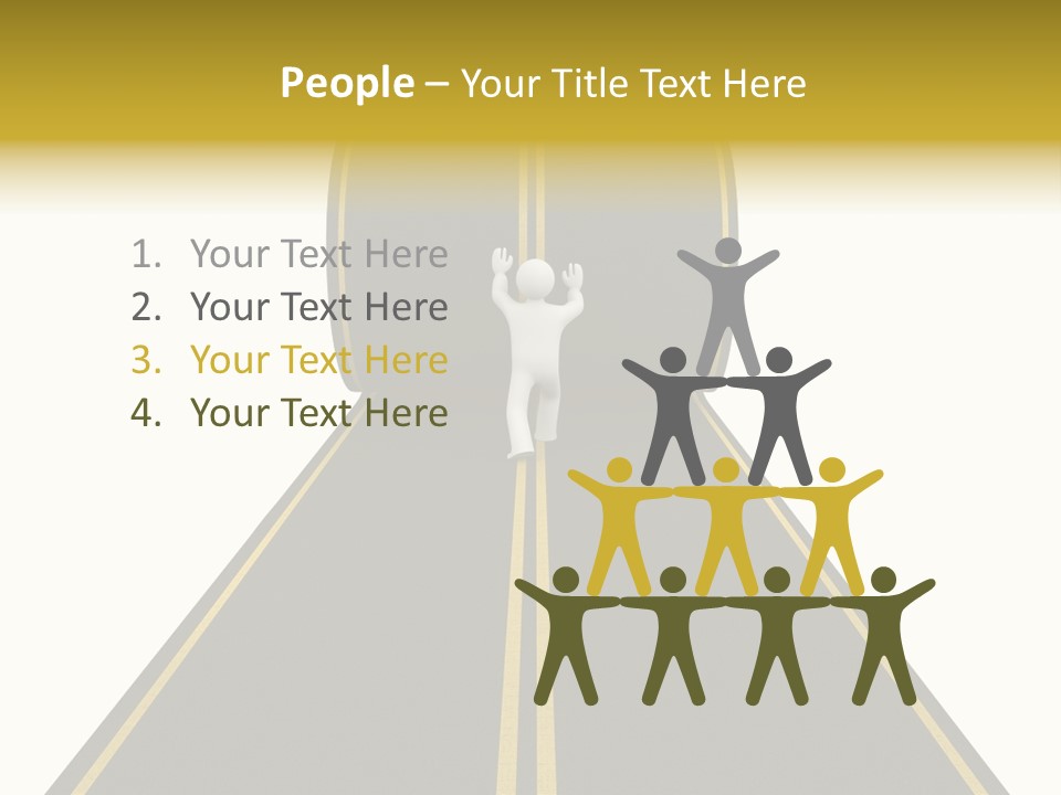 Horizon Construction Isolated PowerPoint Template