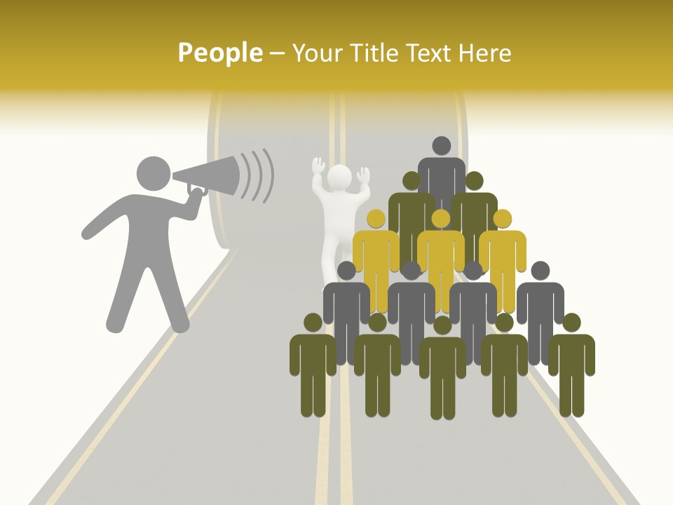 Horizon Construction Isolated PowerPoint Template